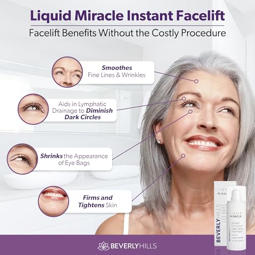 Buy now Beverly Hills Instant Facelift Anti Aging Eye Serum Treatment for Dark Circles, Puffy Eyes, Wrinkles, Under Eye Bags, Fine Lines, and Crows Feet | 30mL (120 Days Supply) at indiglob india