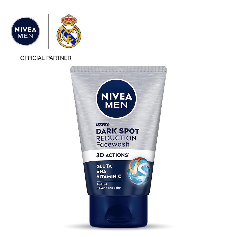 Nivea Men Dark Spot Reduction Face Wash (10x Whitening), 100 ML