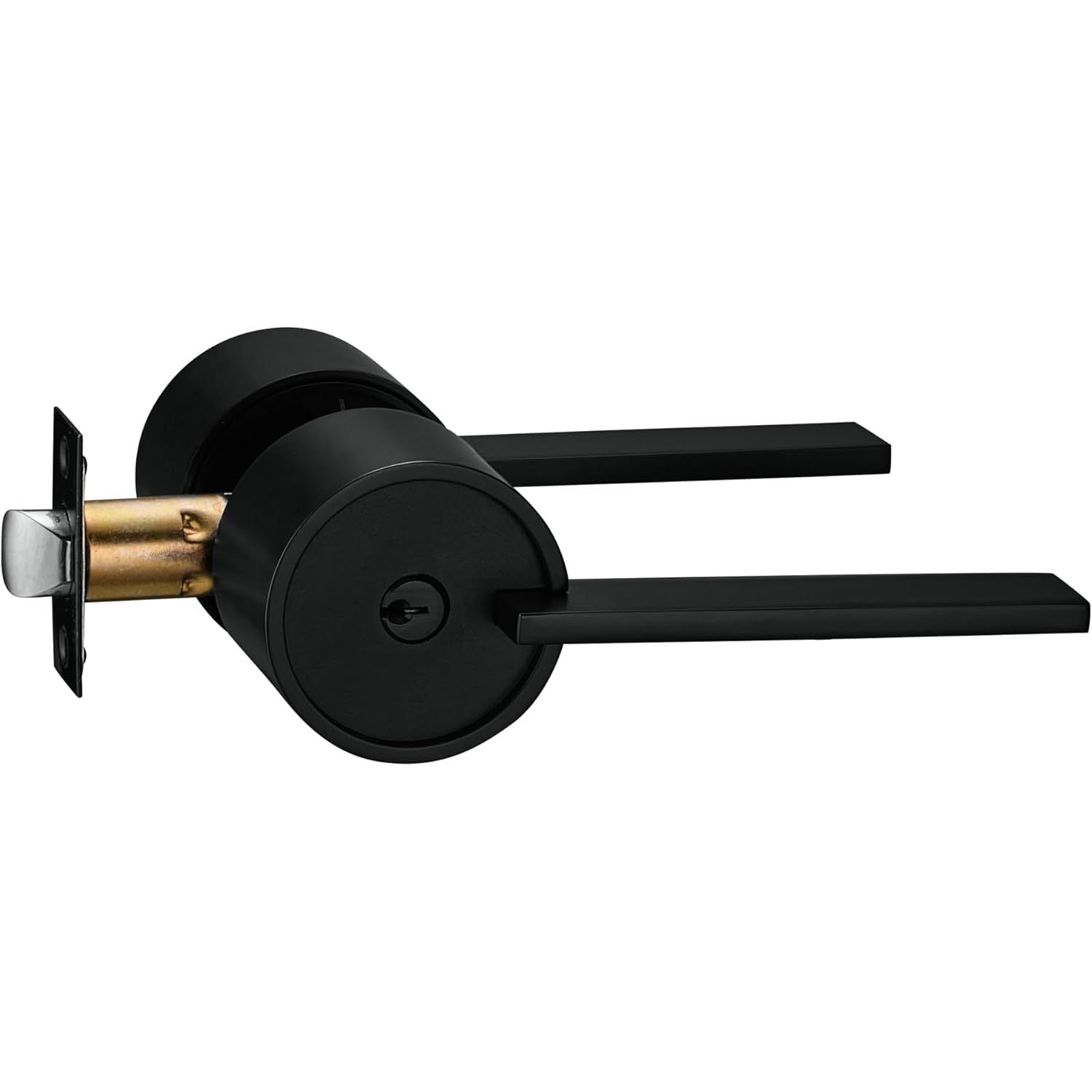 Buy now Berlin Modisch Zero Gravity Urban Series Dummy Lever Door Handle Pack of 2 Non-Turning Single Side Pull Only Lever Set [for Closet or French Doors] Heavy Duty – Iron Black Finish Entry [lock with keys] Iron Black at indiglob india