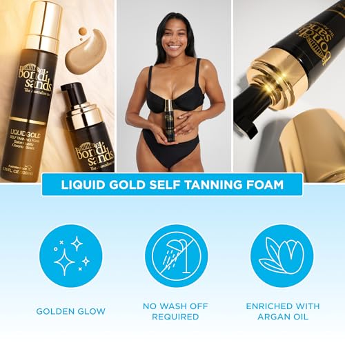 Buy now Bondi Sands Liquid Gold Self Tanning Foam | Lightweight + Quick Dry Foam Enriched with Argan Oil, Provides a Hydrated Streak-Free Tan | 6.76 Oz/200 mL at indiglob india