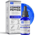 Buy now Skin Perfection GHK-CU Copper Peptides Serum for Face & Hair - Copper Peptide for Skin, Hair & Scalp - 1% Blue Liquid for Face, Neck, Body, and Scalp â€“ Multi-Use Serum Booster with Dropper 0.5 fl oz at indiglob india