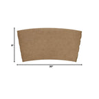 Karat [1,000 ct] Coffee Cup Sleeves Traditional Corrugated Coffee Cup Jackets for 10 oz to 24 oz Cups, Recyclable & Disposable (C5300 Kraft)