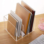 Buy now ROZO Magazine Holder, Clear Acrylic Desk File Organizer an Accessories, Office Organization and Storage 1 Pack (Clear 3V) at indiglob india
