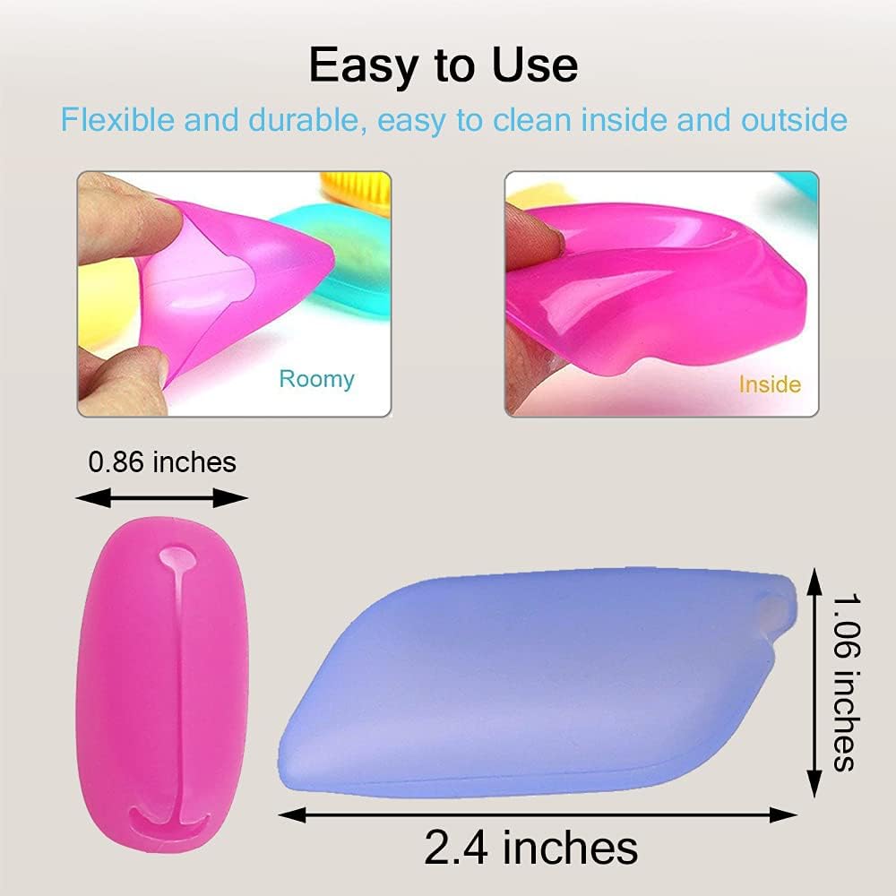 Buy now V-TOP Silicone Toothbrush Case Covers, 12 Pack Toothbrush Head Covers for Travel, Tooth Brush Covering for for Home and Outdoor at indiglob india