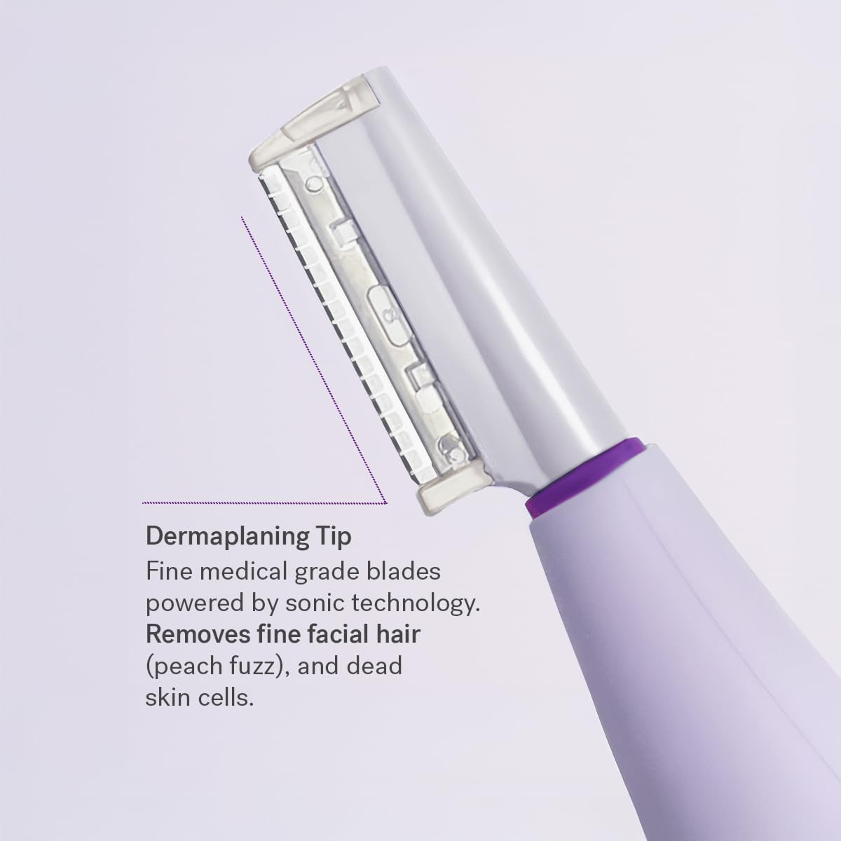 Michael Todd Beauty Sonicsmooth Dermaplane Razor for Women Face | Dermaplaning System + Eyebrow Trimmer, Peach Fuzz Remover, 8 Weeks of Dermaplaning Blades, 3-Year Warranty