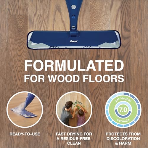 Buy now Bona Hardwood Floor Cleaner Refill - 64 fl oz - Cedar Wood - Refill Spray Mops and Spray Bottles - Residue-Free Floor Cleaning Solution for Hardwood Floors at indiglob india