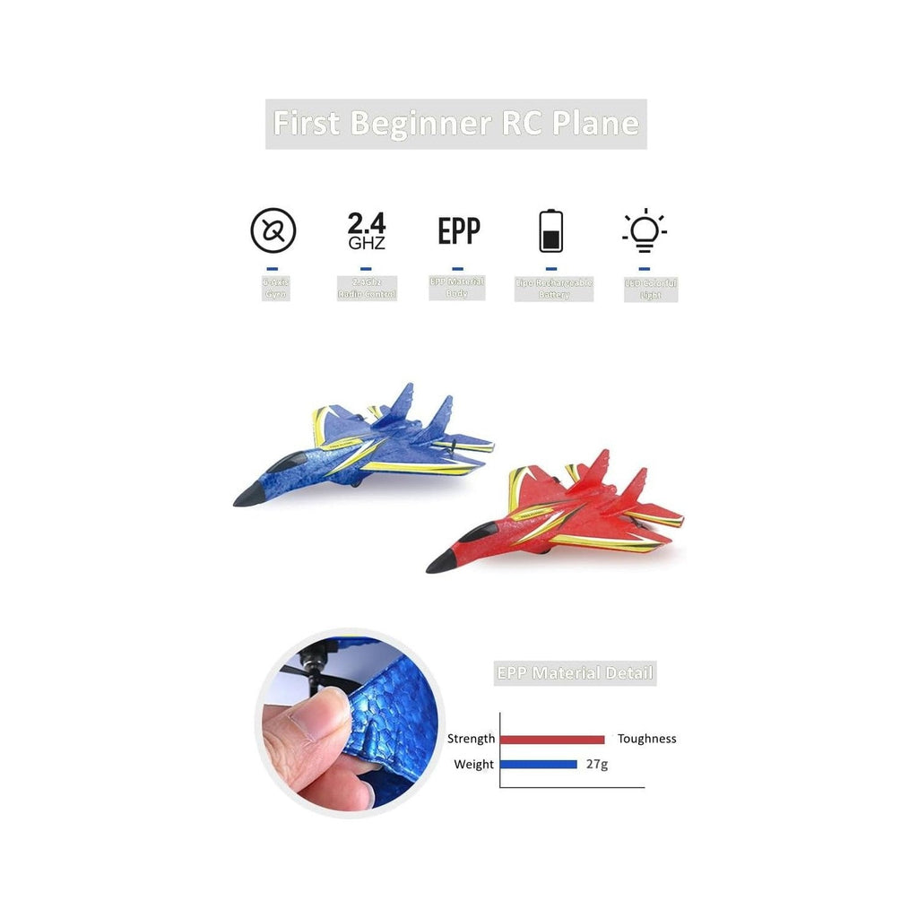 Buy now Remote Control Airplane,RC Airlane Ready to Fly,2 Channels RC Plane Built in 6-Axis Gyro,Easy to Fly Remote Control Plane for Kids Boys Beginner (Blue) at indiglob india