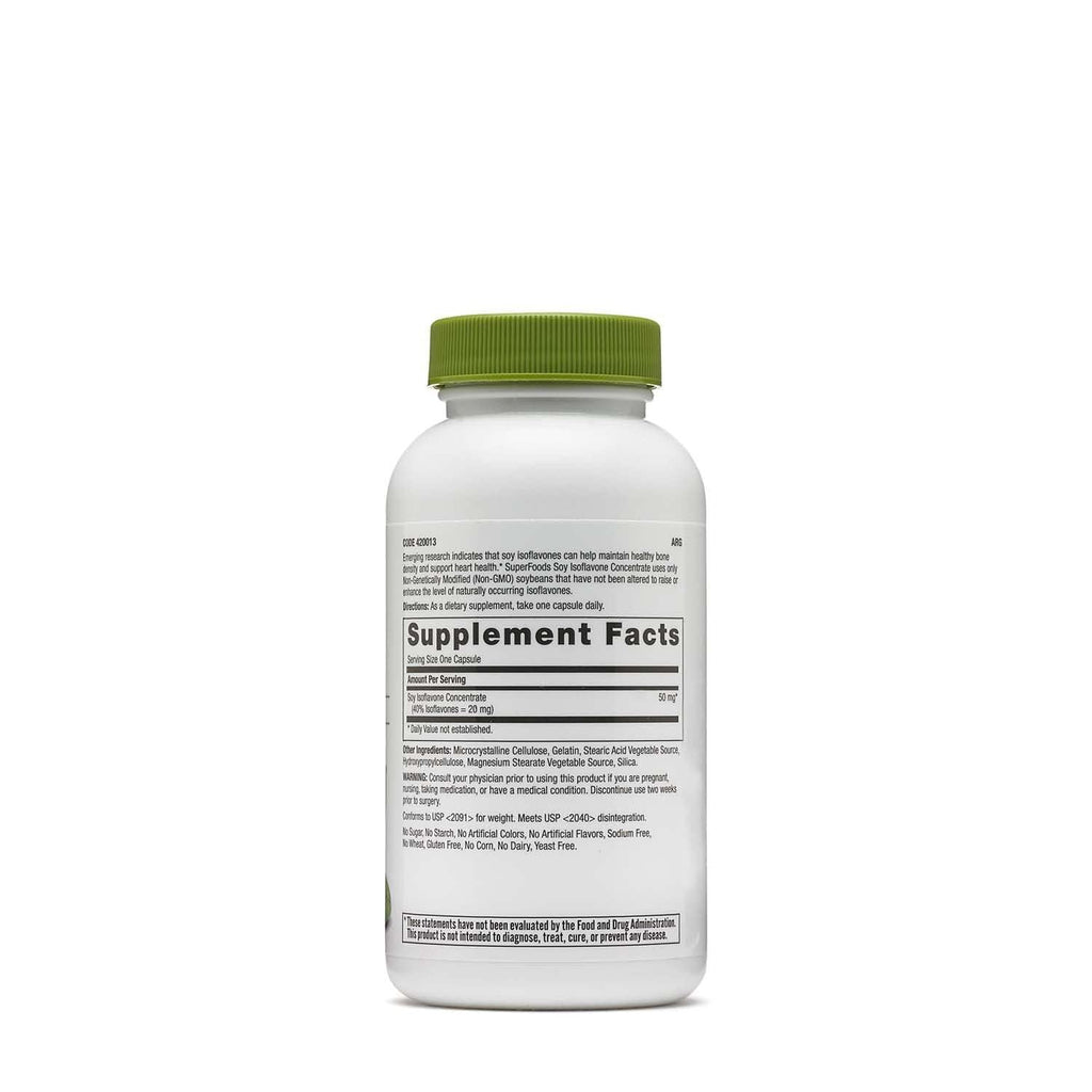 Buy now GNC SuperFoods Soy Isoflavone Concentrate, 90 Capsules, Supports for Bone and Heart Health at indiglob india