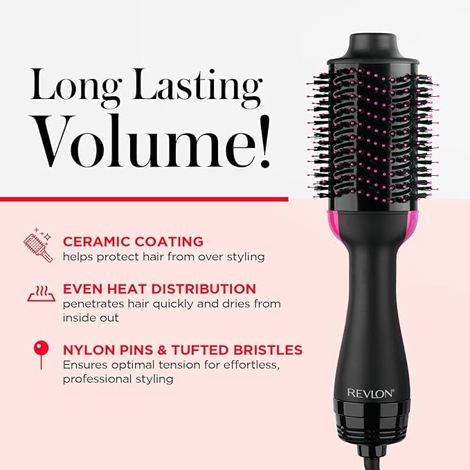 Buy now REVLON 1100 Watt 3 Heat 2 Speed Pro Collection One Step Ionic Hair Dryer and Volumizer at indiglob india