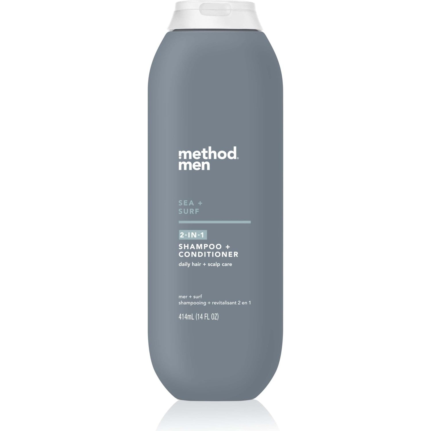 method men 2-in-1 Shampoo and Conditioner, Sea + Surf, 14 fl oz | Cleans and Conditions with Argan and Jojoba Oil - Made without Parabens