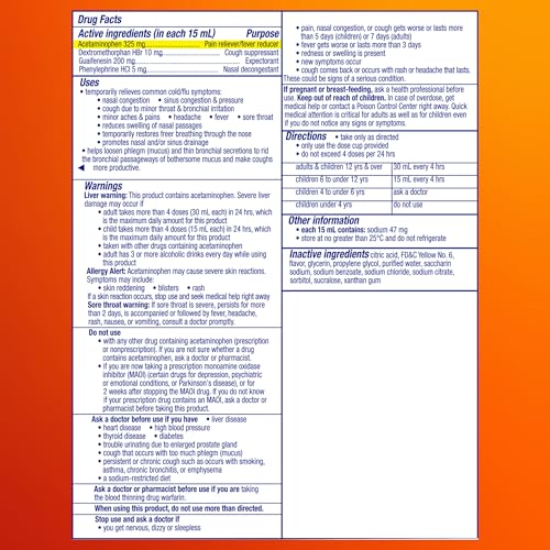 Buy now Vicks DayQuil Severe Cold & Flu Liquid Medicine, Daytime Relief for Headache, Fever, Sore Throat, Minor Aches & Pains, Chest Congestion, Stuffy Nose, Nasal Congestion, Sinus Pressure, & Cough, 2x12oz at indiglob india