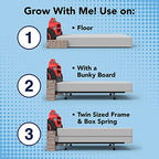 Buy now Simplay3 Monster Truck Headboard, Twin Size Plastic Car Bed Headboard for Kids, Toddlers and Boys with Toy Car Storage - Red, Made in USA at indiglob india