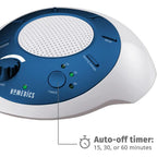 Buy now Homedics SoundSleep White Noise Sound Machine, Blue, Small Travel Sound Machine with 6 Relaxing Nature Sounds, Portable Sound Therapy for Home, Office, Nursery, Auto-Off Timer, By Homedics at indiglob india