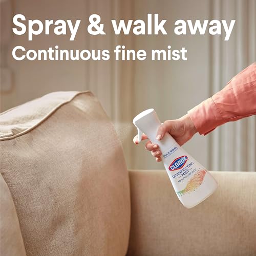 Buy now Clorox Disinfecting Mist, Lemongrass Mandarin, Household Essentials, 3 Refills, 16 Fl Oz Each at indiglob india