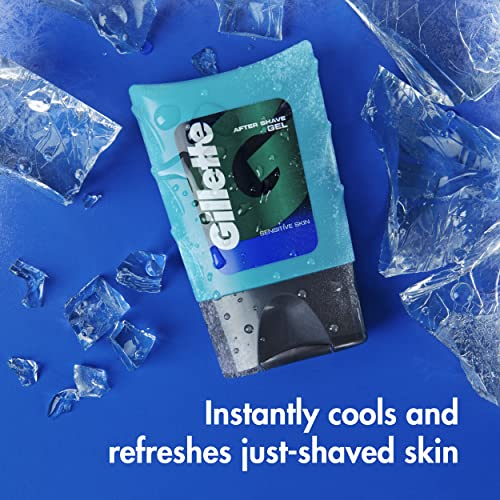 Buy now Gillette After Shave Gel for Men, Aftershave for Men, After Shave Lotion for Men, Calms, Soothes and Refreshes Sensitive Skin, Light Fragrance, 2.5 oz, Pack of 6, After Shave Cologne Men, Aftershave at indiglob india