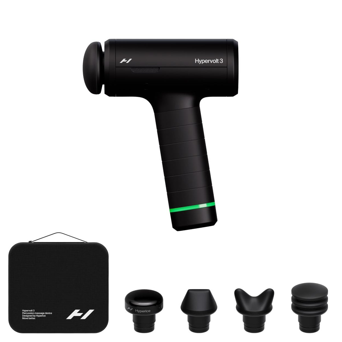Hyperice Hypervolt 3 Percussion Massage Gun Heated Head Premium Carry Case