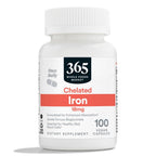 365 by Whole Foods Market, Chelated Iron 18mg, Vegan, 100 Capsules