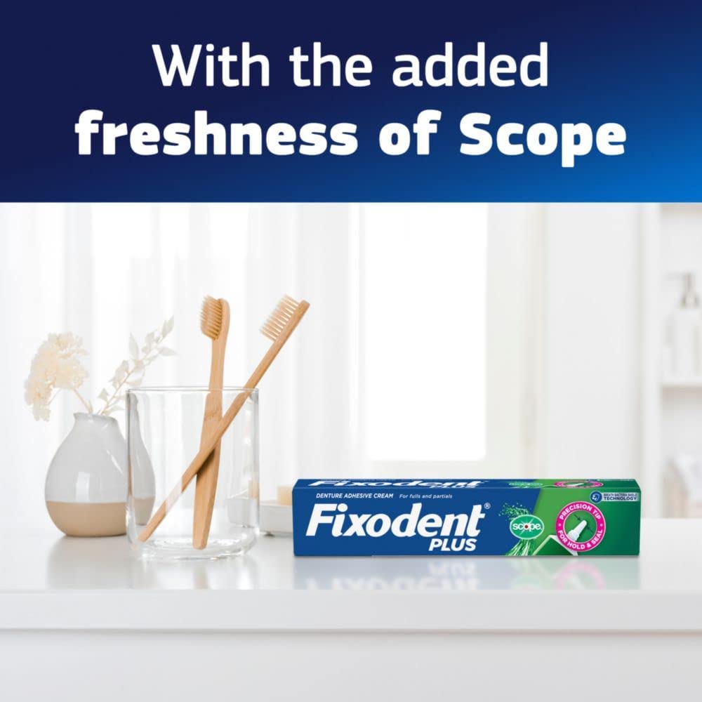 Buy now Fixodent Control Denture Adhesive Cream Plus Scope Flavor, 2 Oz (Pack of 4) at indiglob india
