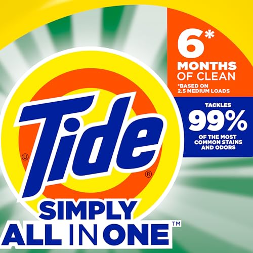 Buy now Tide Simply All-In-One Liquid Laundry Detergent, Refreshing Breeze Scent, 6 Loads, 10 fl oz at indiglob india