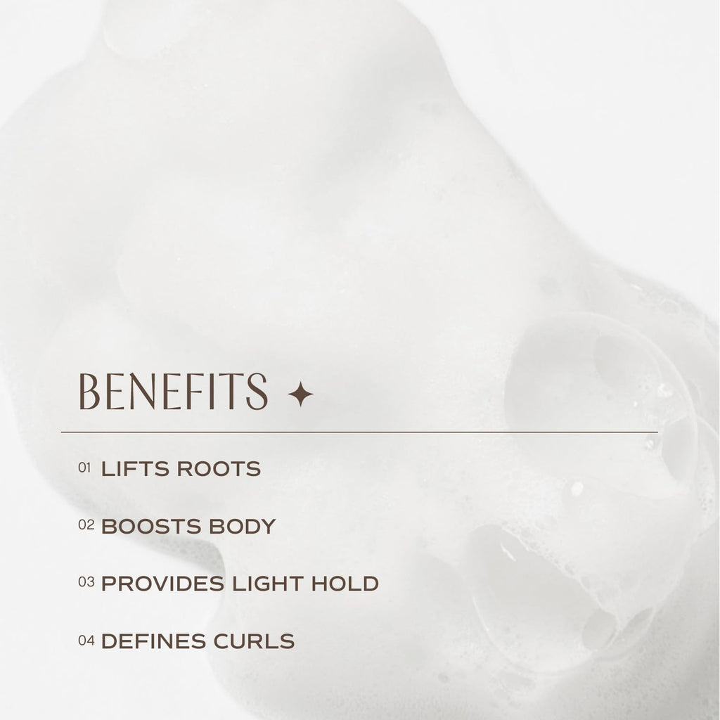 INNERSENSE Organic Beauty - I Create Lift Volumizing Foam (6oz) | Volumizing Foam for Root Lift, Body + Fullness | Weightless Texture, No Buildup | Non-Toxic, Cruelty-Free, Clean Styling