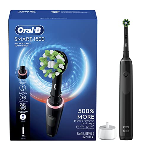 Buy now Oral-B Smart 1500 Electric Power Rechargeable Battery Toothbrush, Black at indiglob india