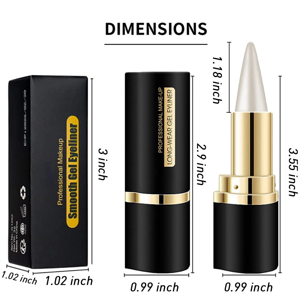 Kaely 2Pcs Gel Eyeliner Pencil set in sleek black packaging. Available for order online in India, enhances eye makeup.