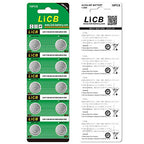 Buy now LiCB 20 Pack LR1130 AG10 Battery 1.5V Long-Lasting Alkaline Button Cell Batteries at indiglob india