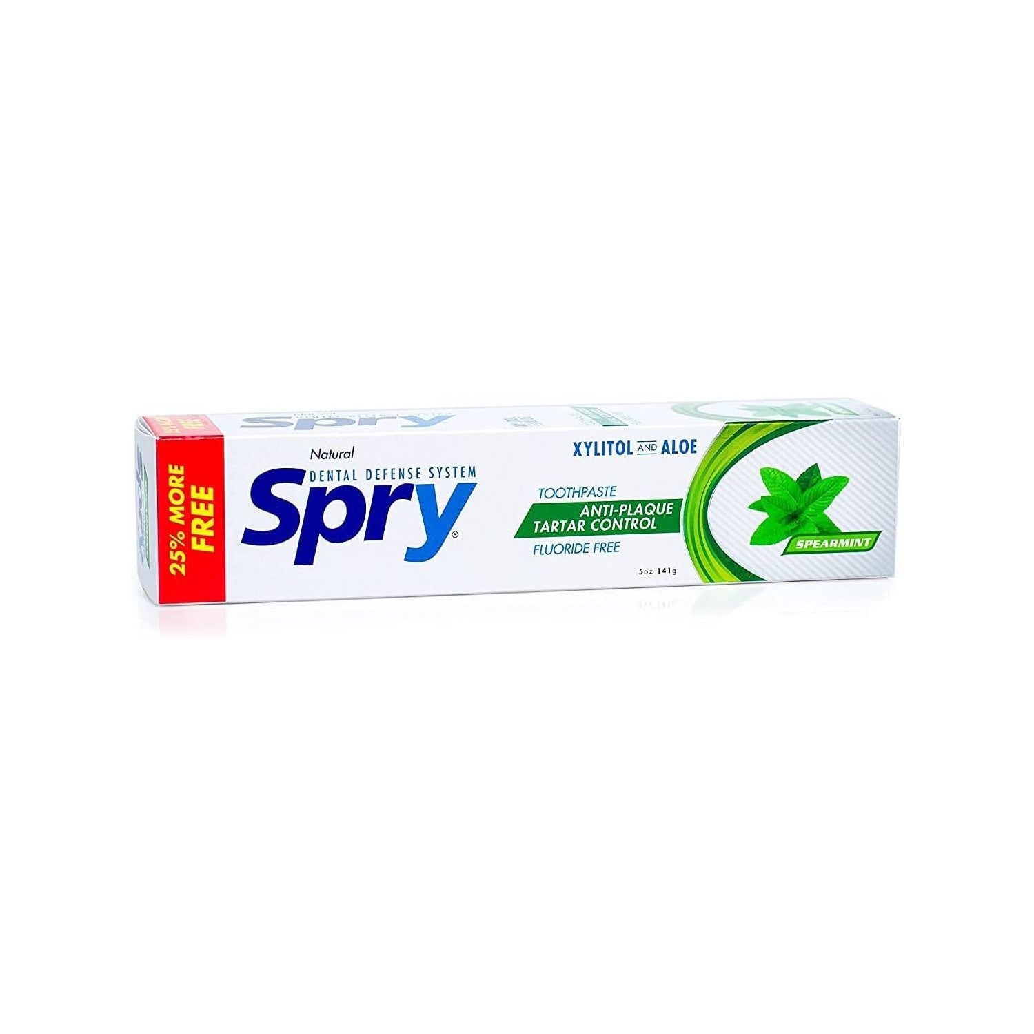 Buy now Spry Natural Xylitol Toothpaste 5oz for Adults and Kids with Fluoride, Gentle for Sensitive Teeth Whitening and Remineralizing, Breath Freshening, Mouth Moisturizing, Spearmint (Pack of 1) 5 Ounce (Pack of 2) Spearmint (No Fluoride) at indiglob india