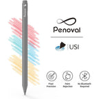 Buy now Penoval USI Stylus Pen for Chromebooks - 4096 Levels Pressure, Tail Eraser, Spare Tip at indiglob india