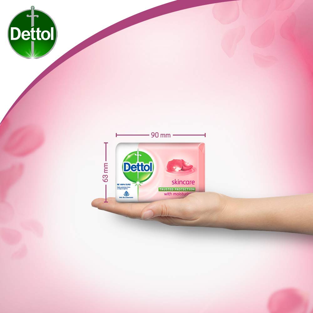 Dettol Skincare Soap, 125g (Pack of 4)