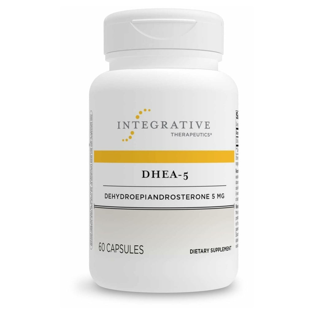 Integrative Therapeutics DHEA-5 - Daily Health Supplement for Healthy Aging* - Endocrine Supplement* - Vegan, Dairy-Free & Gluten-Free - 60 Capsules (60 Servings)