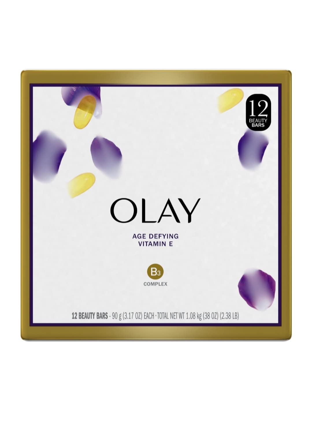 Buy now Olay Moisture Outlast Age Defying Beauty Bar, 12 Count per box, 38 Ounce at indiglob india
