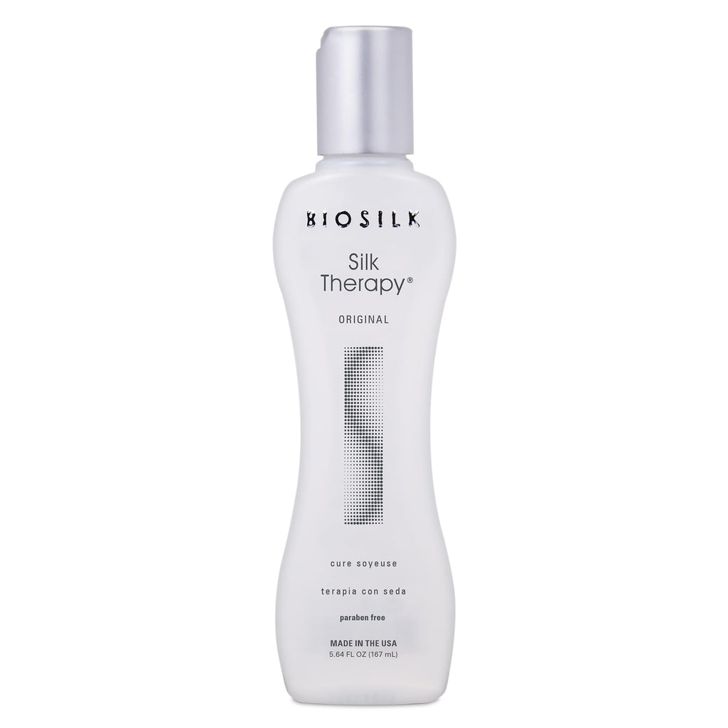 BioSilk Silk Therapy Original, Reconstructing Leave-In Hair Treatment, Adds Shine, Smooths & Prevents Split Ends, Sulfate-Free, Paraben-Free, Cruelty-Free, 34 Oz