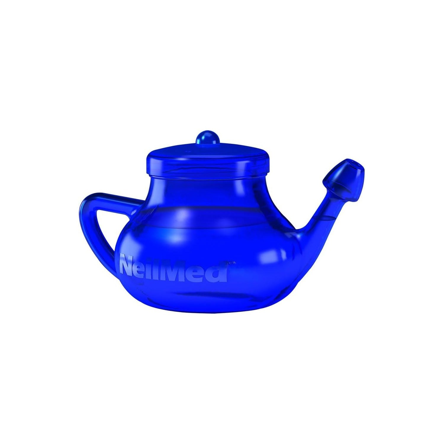 Buy now NeilMed NasaFlo Unbreakable Neti Pot with 60 Premixed Packets at indiglob india