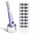 Michael Todd Beauty Sonicsmooth Dermaplane Razor for Women Face | Dermaplaning System + Eyebrow Trimmer, Peach Fuzz Remover, 8 Weeks of Dermaplaning Blades, 3-Year Warranty