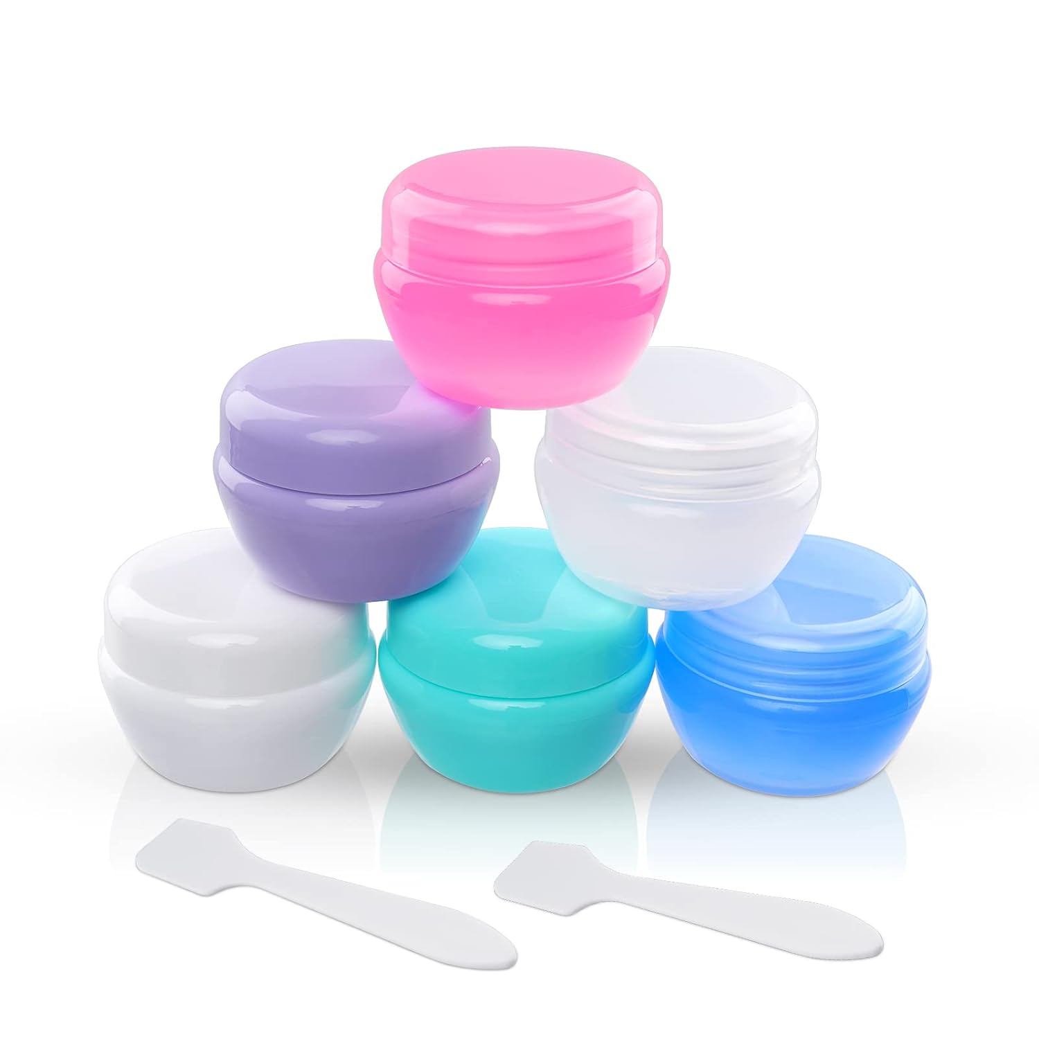 Buy now Cosywell Travel Containers Sets Silicone & PP Cream Jars for Toiletries Empty Lotion Leak-proof & TSA Approved Bottles Accessories with Hard Sealed Lids for Cosmetic Makeup Face Cream (9 Jars) C-6 Pieces at indiglob india