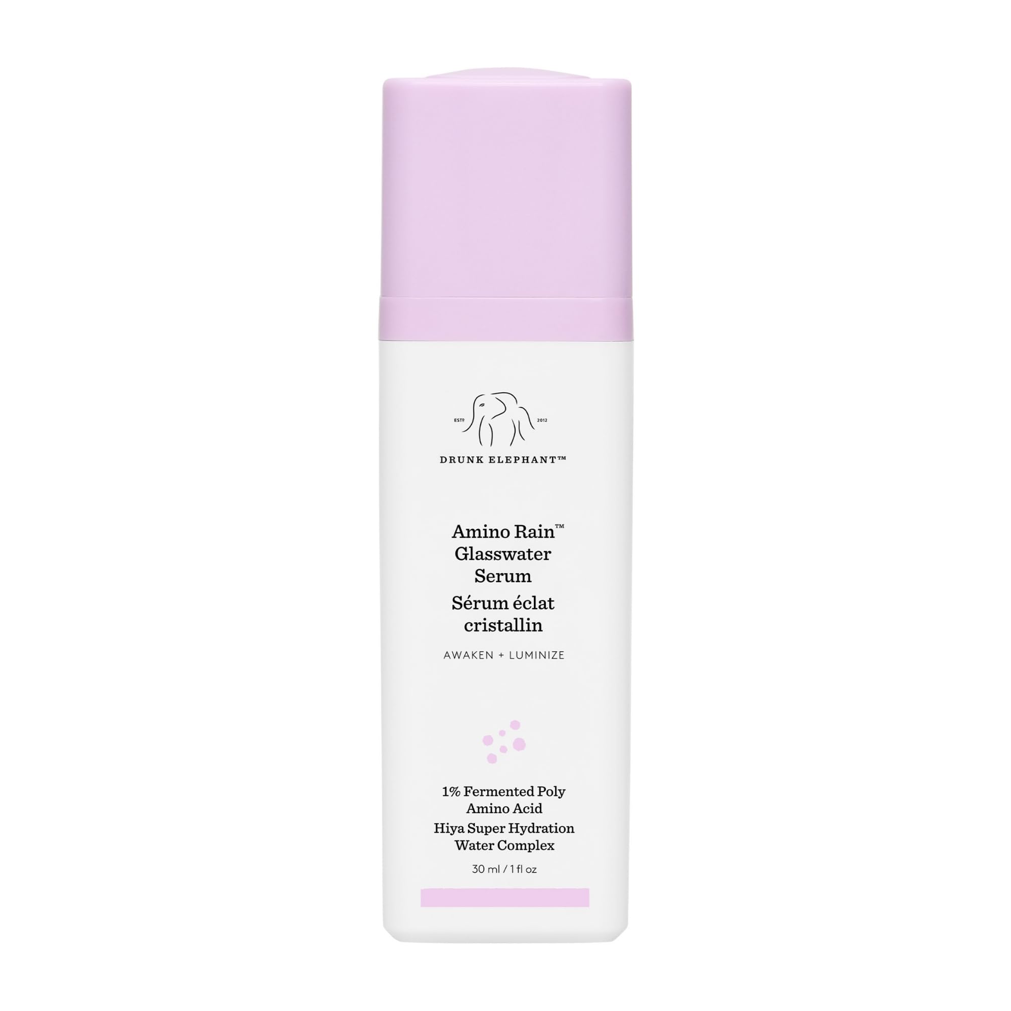 Buy now Drunk Elephant Amino Rain Glasswater Serum - 30 ml/1 fl oz - Clean Clinical Skincare - Cruelty-Free - Dermatologist-Tested - Free of Essential Oils, Silicones, and Fragrance at indiglob india