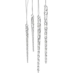 Buy now Kurt Adler 3-1/2-Inch-5-1/2-Inch Clear Glass Icicle Ornament Set of 24 Pieces (1) Default at indiglob india