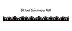 Teacher Created Resources Black with White Squiggles Die-Cut Rolled Border Trim - 50ft - Decorate Bulletin Boards, Walls, Desks, Windows, Doors, Lockers, Schools, Classrooms, Homeschool & Offices