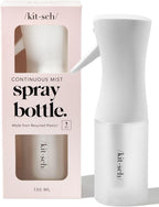Buy now Kitsch Continuous Spray Bottle for Hair â€“ Fine Mist Water Mister & Water Spray Bottle â€“ Recycled Hair Spray Bottle â€“ Spray Bottles for Cleaning, Styling, Plants & More â€“ Terracotta, 150ml at indiglob india