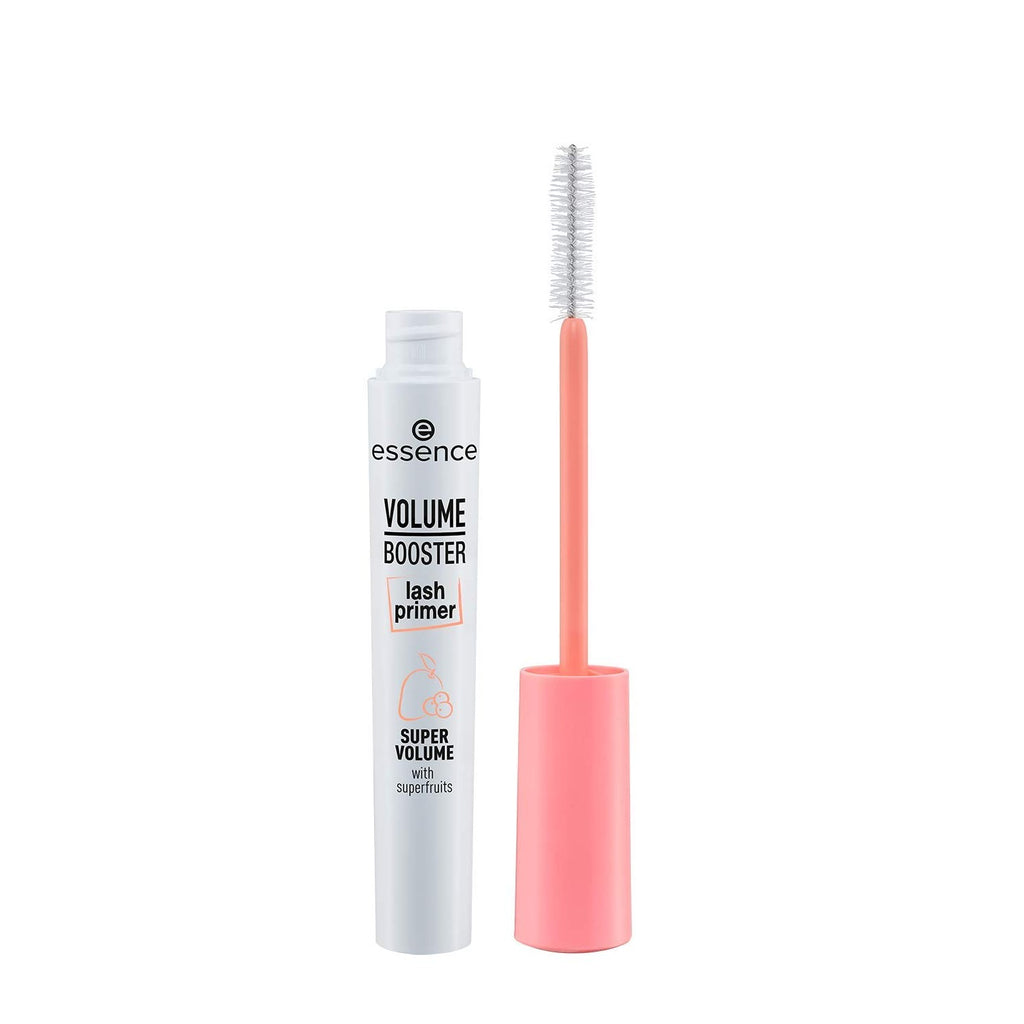 essence Volume Booster Lash Primer, Extra Volume and Length (Pack of 1) | Conditions with Mango Butter and Acai Oil, White Formula, Mascara Primer, Buildable Base, Vegan, Cruelty and Paraben Free