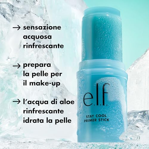 Buy now e.l.f. Stay Cool Primer Stick, Hydrating Gel Primer Preps Skin For Makeup, Imparts A Cooling Feel, Infused With Aloe Water, Vegan & Cruelty-Free at indiglob india