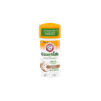 ARM & HAMMER Essentials Deodorant - Made with Natural Deodorizers - Coconut Geranium - Free From Aluminum, Parabens & Phthalates, 2.5 oz (Pack of 3)