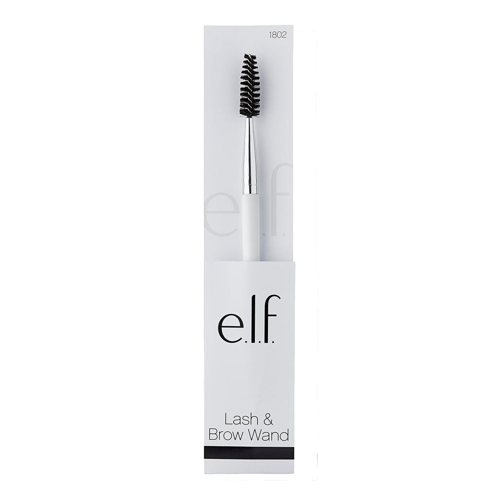 e.l.f. Eyelash & Brow Wand, Spoolie Brush To Define & Shape Lashes & Eyebrows, Creates Perfect Brows & Full, Lush Lashes, Vegan & Cruelty-Free