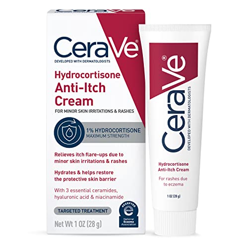 Buy now CeraVe 1% Hydrocortisone Anti-Itch Cream, Fragrance-Free Relief for Eczema-Prone & Dry Skin, 1 Ounce at indiglob india