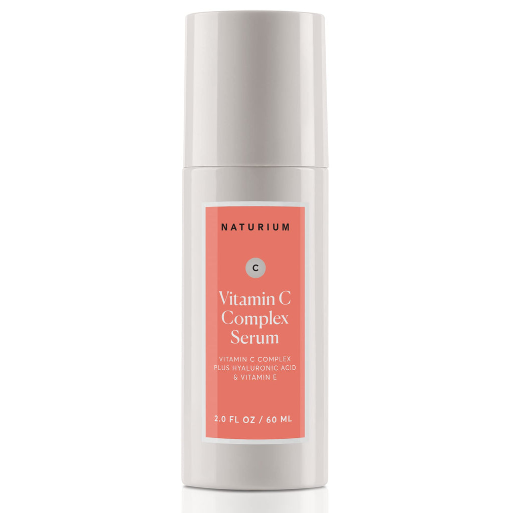 Naturium Vitamin C Complex Serum, Hyaluronic Acid & Vitamin E, 1 fl oz | Facial Treatment for Fine Lines & Wrinkles, Anti-Aging Formula for Hydration, Sensitive Skin, Travel Size, Face Serum