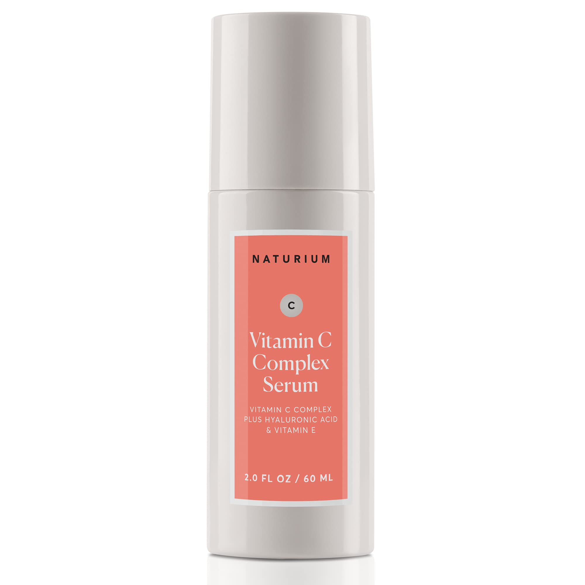 Naturium Vitamin C Complex Serum, Hyaluronic Acid & Vitamin E, 1 fl oz | Facial Treatment for Fine Lines & Wrinkles, Anti-Aging Formula for Hydration, Sensitive Skin, Travel Size, Face Serum