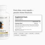 Detoxify Advanced Cleanse - Black Walnut Papaya Seed Herbal Formula - Gut Health Support with Chlorella Psyllium Aloe Fiber - Intestinal Wellness Blend - Vegan Non-GMO Gluten-Free - 60 Capsules