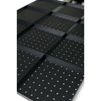 Buy now WallPeg 2 Black Pegboard Panels (24"x16" Each) with 36 Assorted Peg Hooks – Heavy-Duty Peg Board Garage Organizer Kit – Patented Flex-Lock Hooks – Made in USA Wall Storage System at indiglob india