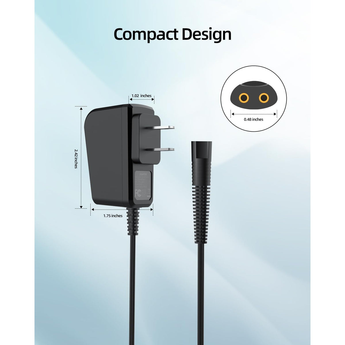 Charger Cord Fit for Braun Shaver Series 7 9 3 5 1 9290cc 9095cc 3040s 310s 340S S3 S9 S7 S5 Pro, Power Replacement for Braun Electric Razor Adapter